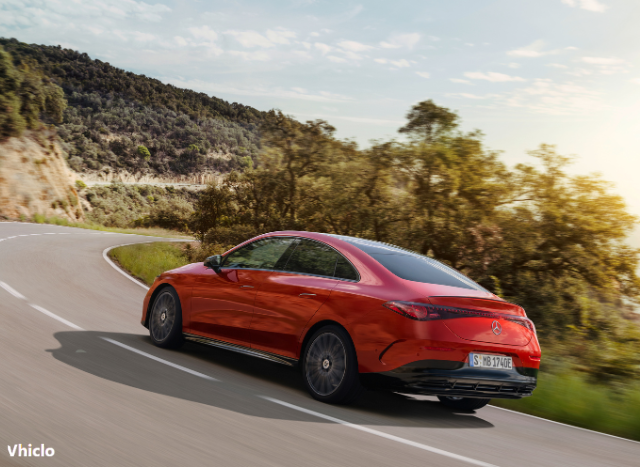All-Electric Mercedes-Benz CLA Back View
